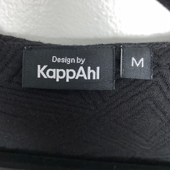 KappaAhl Jacket Womens Medium Black Quilted Blazer Zipper Front Pockets Soft - Picture 8 of 10